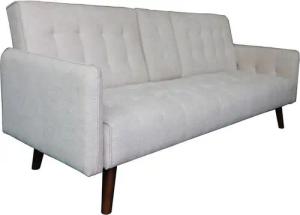 HTI-Living Schlafsofa Sofa mit Knopfsteppung Elouisa Grau, Stück 1 Teile, Schlafsofa einklappbare Mittellehne mit Becherhalter