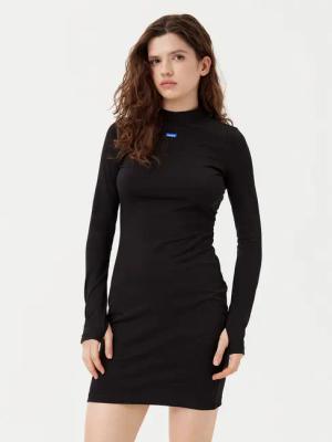 HUGO Kleid für den Alltag Nilla 50531138 Schwarz Slim Fit