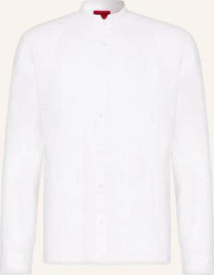 HUGO Leinenhemd ELVORY Slim Fit mit Stehkragen