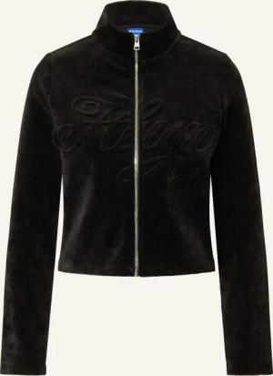 HUGO Sweatjacke DESSIE aus Samt