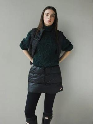 Hunter Minirock HARW0035242 Schwarz Regular Fit