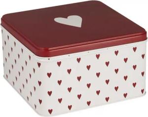 Ib Laursen Geschirr Ib Laursen Gebäckdose mit Herzen Viereckig (17,7cm)