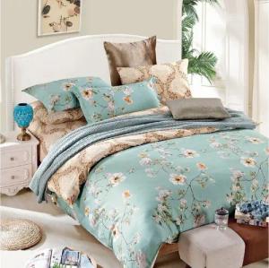 ibettertec Bettwäsche Bettwäsche Set 200.200cm, Faser, exquisit bedruckt, 3-teiliges Set 1 Stück Bettbezug + 2 Stück passender Kissenbezug