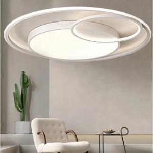 ibettertec Deckenleuchten LED Deckenlampe Ø40cm,Dimmbar mit Fernbedienung LED fest integriert, 48W 3000-6500k, Weiß, Modern Runde Wohnzimmer Schlafzimmer Arbeitszimmer Esszimmer Dekoration Lampen, Wohnzimmer-Leuchte