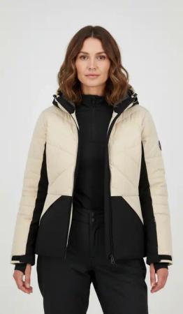 Icepeak Skijacke "ICEPEAK EVELETH" mit Kapuze mit regulierbarer Kapuze und Stehkragen, verstellbare Ärmelbündchen