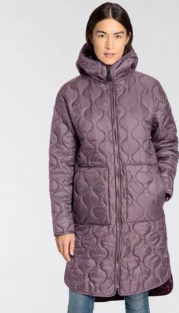 Icepeak Steppmantel AALEA winddichtes Material, mit fester Kapuze und Ton-in-Ton-Fütterung