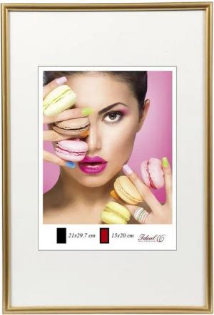 IDEAL TREND Bilderrahmen Photo Style Kunststoff Bilderrahmen Fotorahmen Wanddeko Collage Foto P, für 1 Bilder (1 St), Hochwertiger Kunststoffrahmen halbrunde Leiste Echtglas MDF-Rückwand