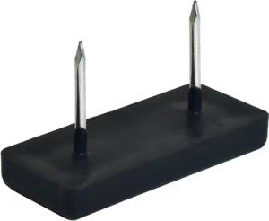 Prima-Online Möbelfuß 10x Kunststoff Möbelgleiter mit Nagel Kunststoffgleiter 35 mm, (10-St)