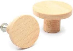 ekengriep Möbelgriff B103, Möbelgriff aus Buche für Küche, IKEA Schrank, Schubladen usw.