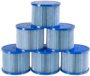 Arebos Pool-Filterkartusche Poolfilter, 6X Filterkartuschen Spa Whirlpools, Zubehör für Whirlpools
