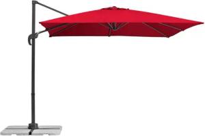 Schneider Schirme Ampelschirm Rhodos Junior, LxB: 270x270 cm, rot, quadratisch, ohne Wegeplatten