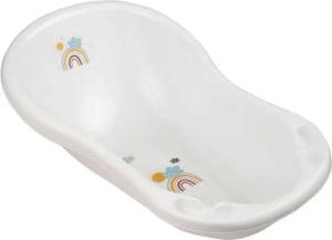 keeeper Babybadewanne Maria - Rainbow, weiß, mit Stöpsel, Made in Europe