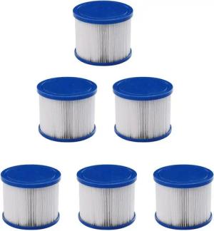Arebos Pool-Filterkartusche Poolfilter, 6X Filterkartuschen, Spa, Whirlpools, Zubehör für Whirlpool, Passend für Whirlpools
