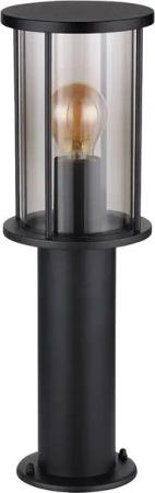 GLOBO LIGHTING Außen-Stehlampe, Leuchtmittel nicht inklusive, Außenlampe Stehleuchte Sockel Edelstahl schwarz wetterfest H 45 cm