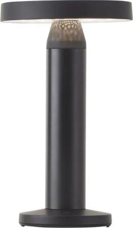 Brilliant LED Außen-Tischleuchte Magua, Dimmfunktion, LED fest integriert, Neutralweiß, LED Außentischleuchte, Solar, 22 cm, 220 lm, 4000 K, Metall, schwarz
