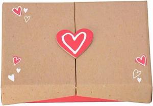 Out of the Blue Geschenkbox Herzen Überraschungsbox Geschenkverpackung