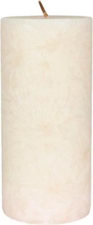 Hahn Kerzenfarm Formkerze Stearin Stumpenkerze - elfenbein 135x64mm