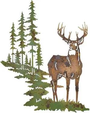 moebel-direkt-online Wanddekoobjekt Hirsch (1 St), aus Metall