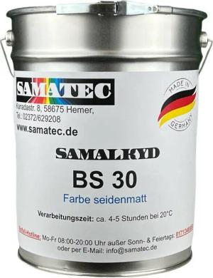 Samatec Dach- und Sockelfarbe Bodenfarbe Dachfarbe Betonfarbe 2,5kg BS30 inkl. VSK, wasserverdünnbar, UV-stabil, frostsicher, wetterfest