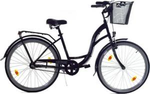 T&Y Trade Cityrad 26 Zoll Mädchen Damen City Fahrrad Rad Bike 3 GANG NEXUS Reflex Schwar, 3 Gang Shimano, Nabenschaltung, Rücktritt, Gepäckträger, Licht, 3 Nexus Gang, Seitenständer, Korb