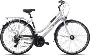 Ciclista Cityrad Ponte Vecchio Trapez, 21 Gang Shimano Tourney 21 Schaltwerk, Kettenschaltung, Damenrad Citybike schwarz/grau