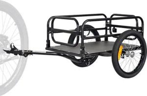 TIGGO Fahrradlastenanhänger Tiggo Klappbar Fahrrad Lastenanhänger Fahrradanhänger 70 Liter, Aus strapazierfähigem Stahlrahmen -Große Ladefläche bis 70 Liter