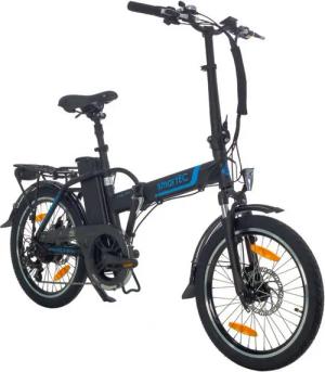 smartEC E-Bike Klapprad E-Klapprad Camp-20H E-Bike 20 Zoll Schwarz, 7 Gang Shimano Tourney Schaltwerk, Kettenschaltung, Hinterrad-Nabenmotor, 562.00 Wh, (1 Paket, 6 tlg., Akku mit Ladegerät), Damen/Herren Unterstützung 25 km/h Anfahrhilfe Scheibenbremse S