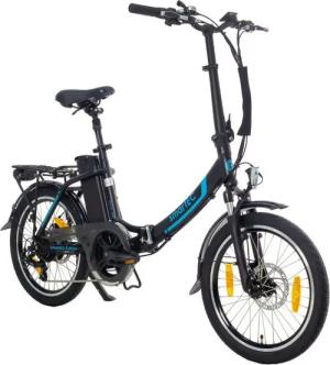 smartEC E-Bike Klapprad E-Klapprad Camp-20D E-Bike 20 Zoll Schwarz, 7 Gang Shimano Tourney Schaltwerk, Kettenschaltung, Hinterrad-Nabenmotor, 562.00 Wh, (1 Paket, 6 tlg., Akku mit Ladegerät, Akku mit Schlüssel, mit Werkzeug), Damen/Herren Unterstützung 25