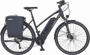 Prophete E-Bike Trekkingrad Entdecker PowerEdition, 10 Gang Shimano Deore Schaltwerk, Kettenschaltung, Mittelmotor, 672 Wh, (mit Seitentasche), Pedelec, Elektrofahrrad für Damen u. Herren