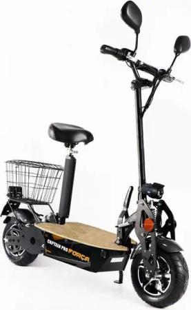 Forca E-Scooter Captain Pro 2000W - 12AHBlei Gel Akku, 50,00 km/h, (Set, Captain Pro 2000W 50km/h 12AH BleiGelAkku), mit Straßenzulassung
