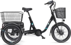 Telefunken E-Bike Dreirad TC500, 3 Gang, Nabenschaltung, Frontmotor, 540 Wh, Pedelec, Elektrofahrrad für Damen u. Herren