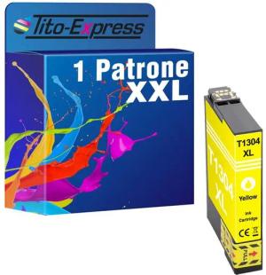 Tito-Express ersetzt Epson T1304 Yellow Tintenpatrone (für BX320FW BX525 BX635 BX935 FWD SX525WD SX620FW WF3520 DWF WF7525)