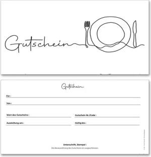 Frank Paperman Geschenkkarte Gutschein Restaurant als Geschenkkarten, Gastronomie, Gutscheinkarten, Geschenkgutschein zum Ausfüllen, Überraschung, Danke