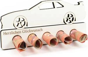 Dekolando Geschenkkarte Geschenk Auto Führerschein bestanden Tanken