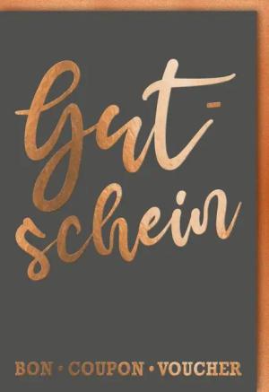 Verlag Dominique Grußkarten Gutschein - Karte mit Umschlag - Bon Coupon Voucher