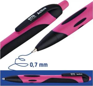 Otto Office Kugelschreiber Active, mit Druckmechanik und Taschenclip