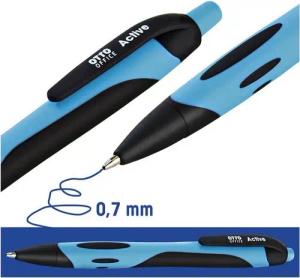Otto Office Kugelschreiber Active, mit Druckmechanik und Taschenclip