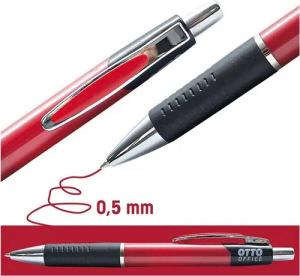 Otto Office Kugelschreiber KS4, mit Druckmechanik und Taschenclip