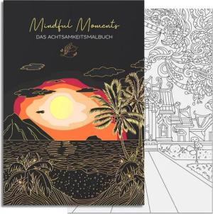 LEAF & GOLD Notizblock Malbuch für Erwachsene