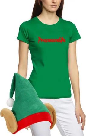 coole-fun-t-shirts Kostüm Elfen Kostüm Prosecco Elfe Damen Karneval