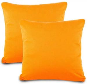 aqua-textil Kissenbezüge Classic Line Kissenbezüge Kissenhüllen 2er Set 40x40cm orange