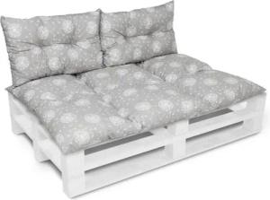 Amilian Stuhlkissen - Bankauflage - Gartenbankauflage - 80x120cm + 2 x 40x60cm, 3er Set - Gartenbankauflage - Pallettensitzkissen - Bankkissen