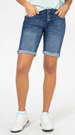 SUBLEVEL Jeansbermudas Damen Jeans Bermuda Stretch-Jeans