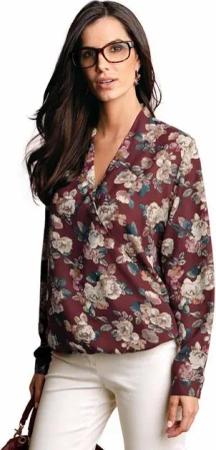 GOLDNER Druckbluse Kurzgröße: Druckbluse
