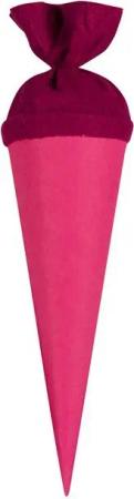 itenga Schultüte itenga Geschwister - Bastelschultüte 35cm mit Filzverschluss PINK