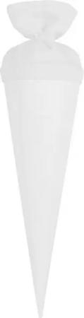 itenga Schultüte itenga Geschwister - Bastelschultüte 35cm mit Filzverschluss WEISS