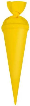 itenga Schultüte itenga Geschwister - Bastelschultüte 35cm mit Filzverschluss GELB