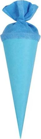 itenga Schultüte itenga Geschwister - Bastelschultüte 35cm mit Filzverschluss HELLBLAU
