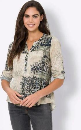 heine Klassische Bluse Druckbluse