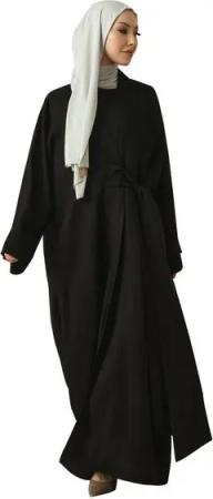 elf prive Langjacke Elf Prive Damen Abaya, Premium Qualität Leinen Abaya Frauen, Lockerer